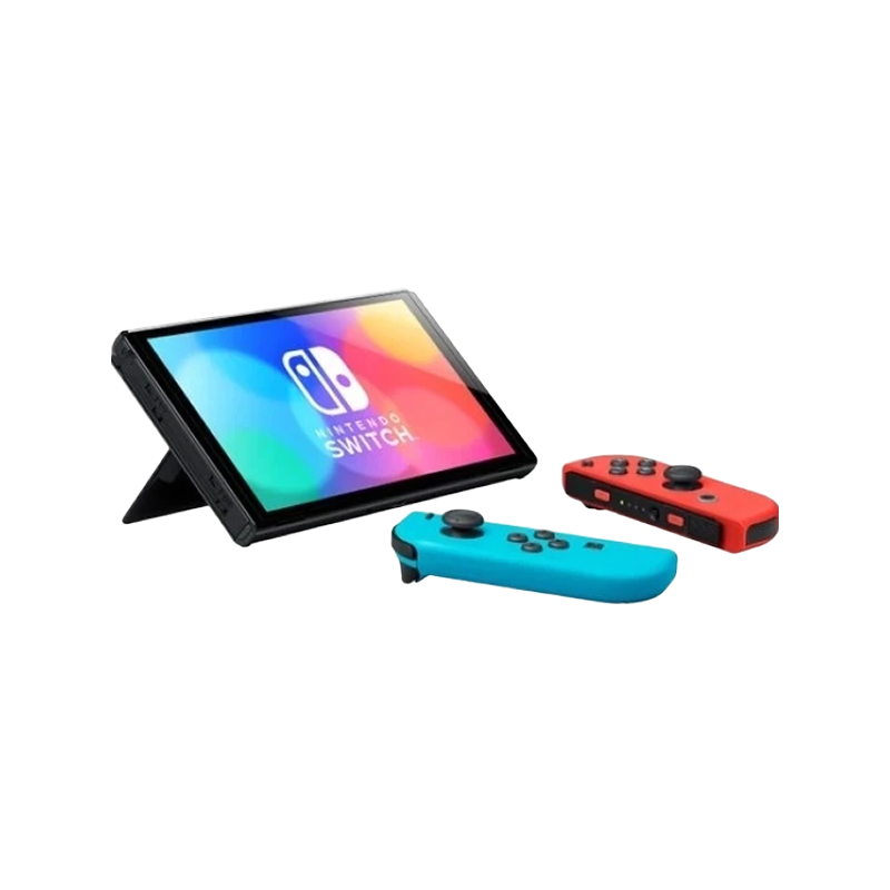 کنسول بازی قابل حمل نینتندو مدل Switch OLED Neon Blue and Neon Red Joy-Con