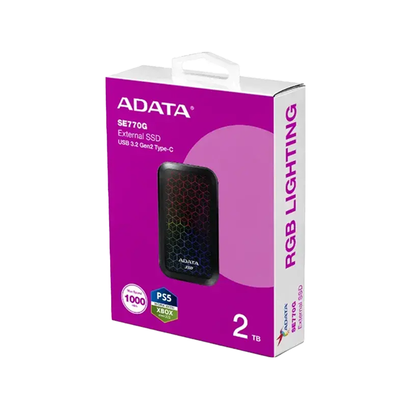 هارد اکسترنال ای دیتا مدل SSD SE770G با ظرفیت 2 ترابایت