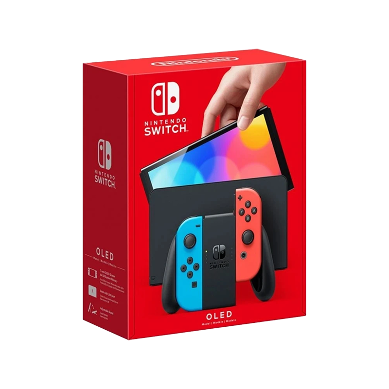 کنسول بازی قابل حمل نینتندو مدل Switch OLED Neon Blue and Neon Red Joy-Con