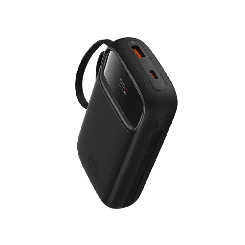 پاوربانک باسئوس مدل Qpow2 Dual Cable-22.5w با ظرفیت 10000 میلی‌آمپر ساعت