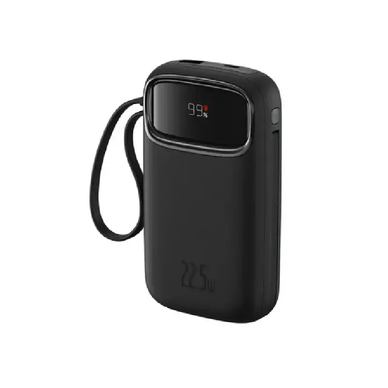 پاوربانک باسئوس مدل Qpow2 Dual Cable-22.5w با ظرفیت 10000 میلی‌آمپر ساعت