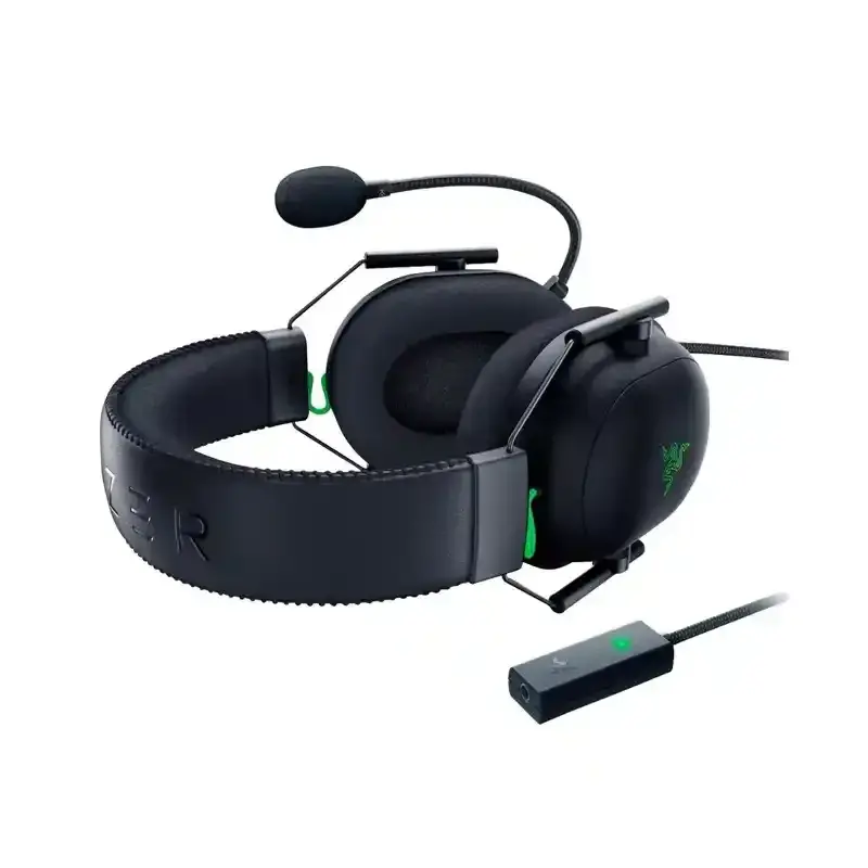 هدست گیمینگ باسیم ریزر مدل Blackshark V2 + USB SoundCard