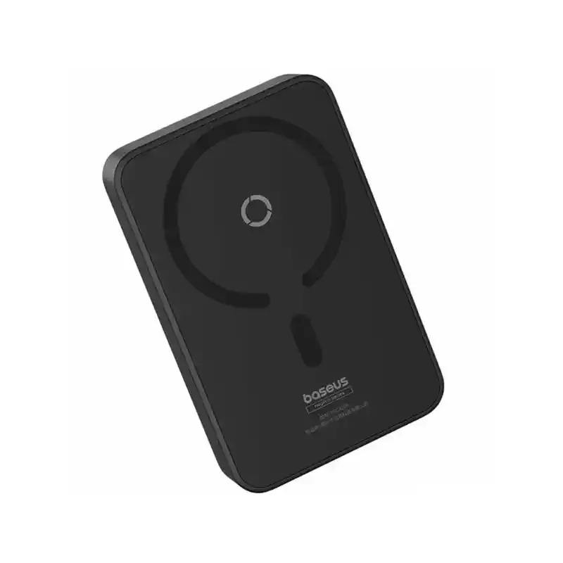 پاور بانک بی سیم مگنتی باسئوس مدل Magnetic Wireless 20w با ظرفیت 5000 میلی‌آمپر ساعت