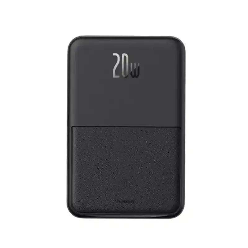 پاور بانک بی سیم مگنتی باسئوس مدل Magnetic Wireless 20w با ظرفیت 5000 میلی‌آمپر ساعت
