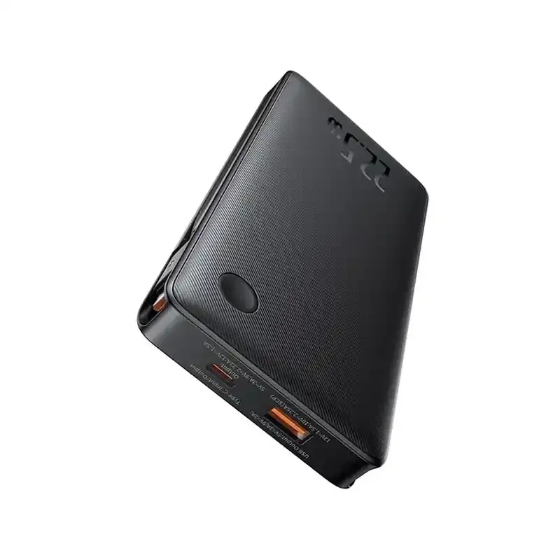 پاوربانک باسئوس مدل Airpow Lite Dual Cable 22.5w با ظرفیت 10000 میلی‌آمپرساعت