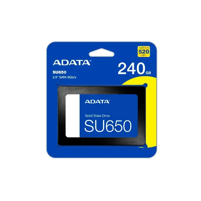 هارد اینترنال ای دیتا مدل SSD Sata3 SU650-240GB ظرفیت 240 گیگابایت