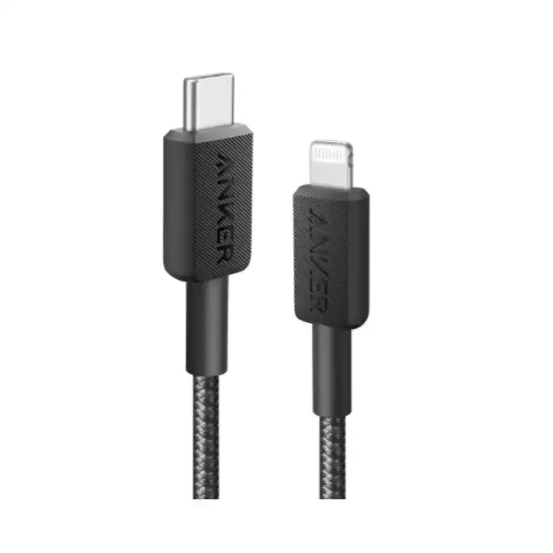 کابل شارژ  انکر مدل Anker 322 USB-C to Lightning A81B5 با طول 90 سانتی‌متر