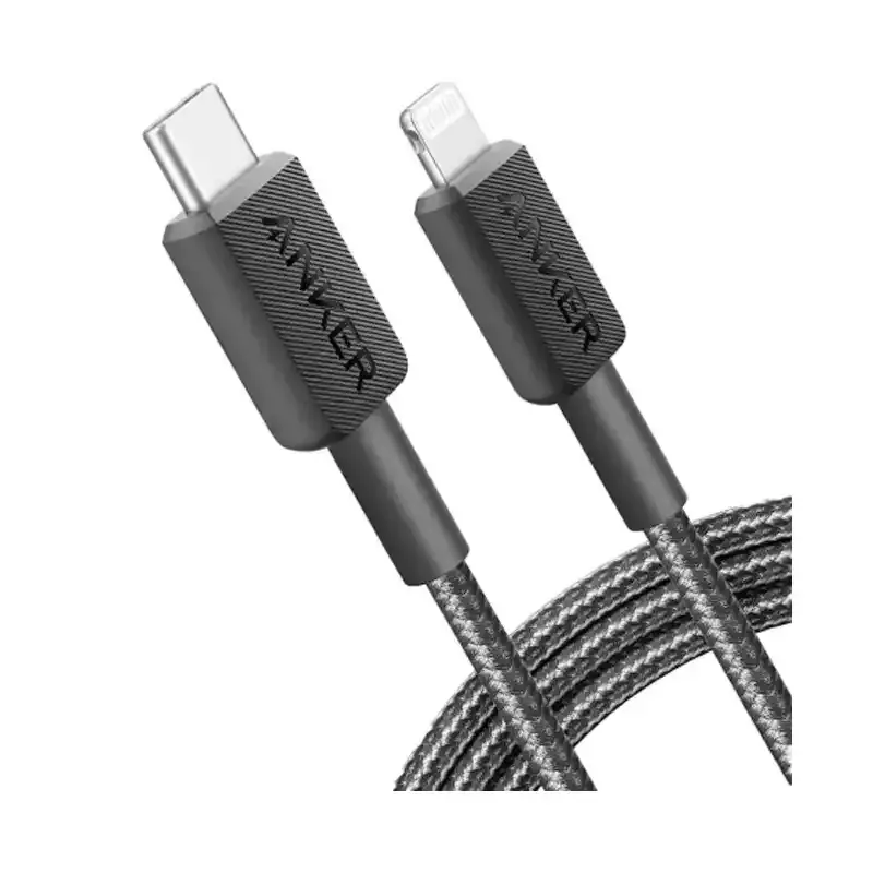 کابل شارژ  انکر مدل Anker 322 USB-C to Lightning A81B5 با طول 90 سانتی‌متر