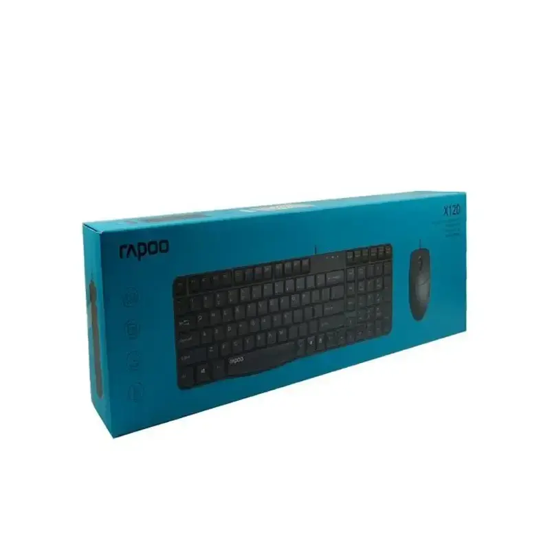 کیبورد باسیم رپو مدل Rapoo X120 به همراه ماوس