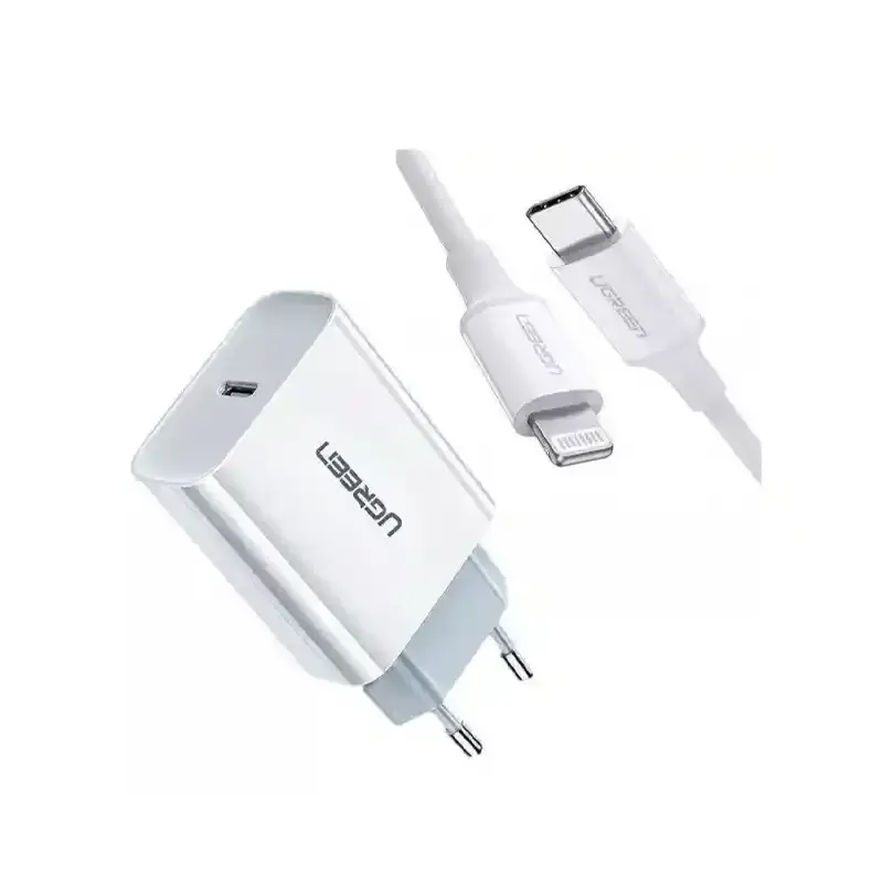 شارژر دیواری یوگرین مدل CD137 با توان 20 وات (به همراه کابل)