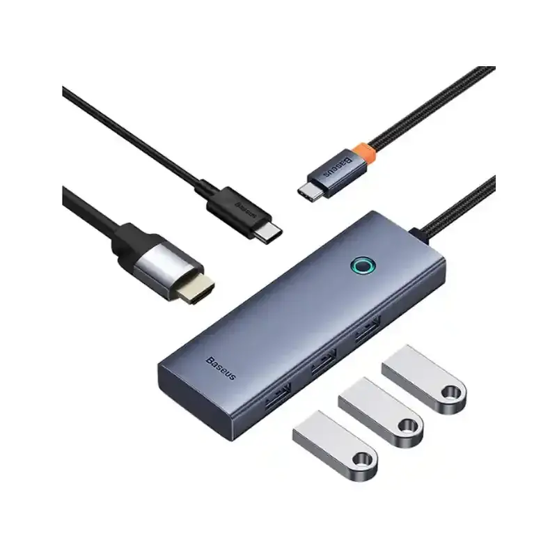 هاب 5 پورت باسئوس مدل Baseus UltraJoy Series Type-C To HDMI+USB 3.0+PD 100W BS-OH150