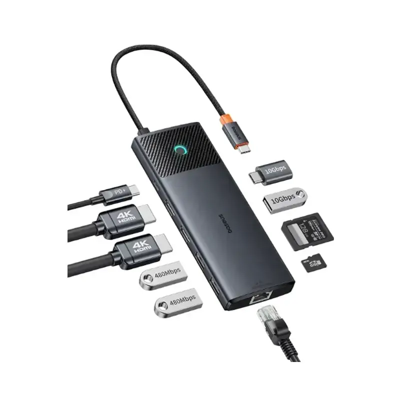 هاب 11 پورت باسئوس مدل Baseus Gleam Series II BS-OH098