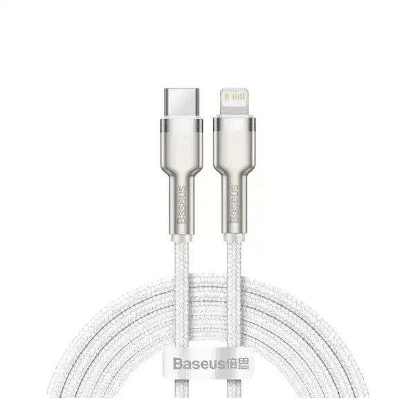 کابل شارژ Type-C to iP باسئوس مدل Cafule Series Metal با طول 2 متر 20 وات