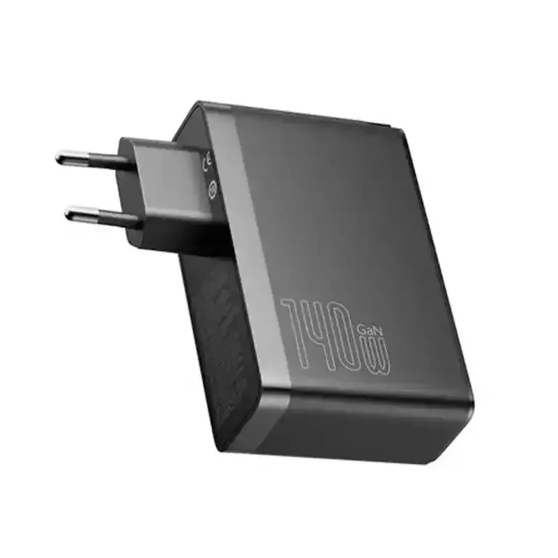 شارژر دیواری سه پورت باسئوس GaN5 Pro 2C+U توان 140 وات (همراه کابل)