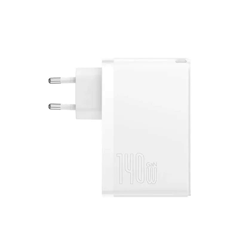 شارژر دیواری سه پورت باسئوس GaN5 Pro 2C+U توان 140 وات (همراه کابل)