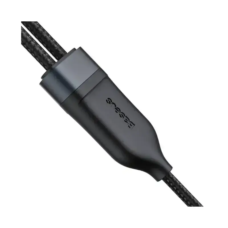کابل شارژ دوکاره باسئوس Type-C به Type-C مدل Flash Series