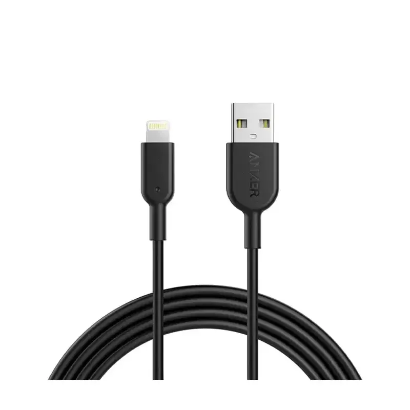 کابل شارژ انکر مدل Anker PowerLine II USB-A to Lightning-A8433 با طول 180 سانتی‌متر