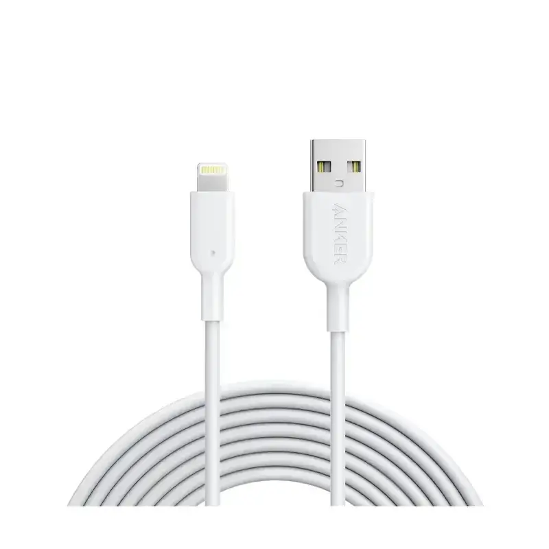 کابل شارژ انکر مدل Anker PowerLine II USB-A to Lightning-A8433 با طول 180 سانتی‌متر