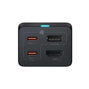 شارژر رومیزی و هاب باسئوس GaN5 Pro Fast Charging 1U+2C+ HDMI توان 67 وات