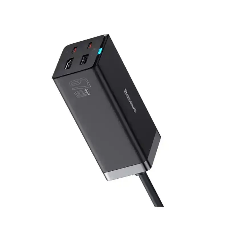 شارژر رومیزی و هاب باسئوس GaN5 Pro Fast Charging 1U+2C+ HDMI توان 67 وات