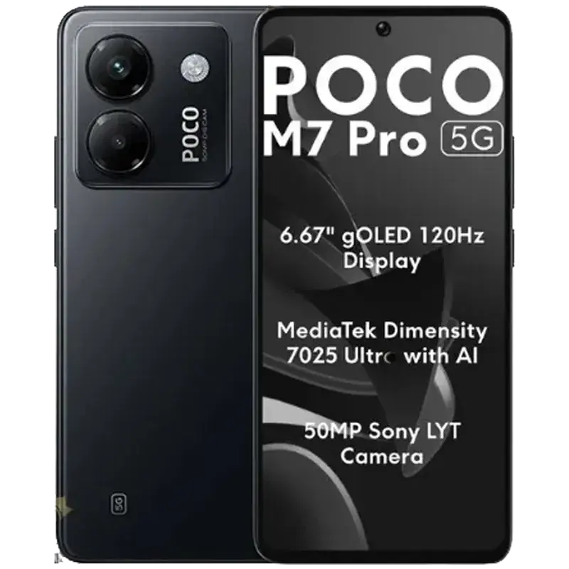 گوشی موبایل شیائومی مدل Poco M7 Pro 5G ظرفیت 512GB و رم 12GB