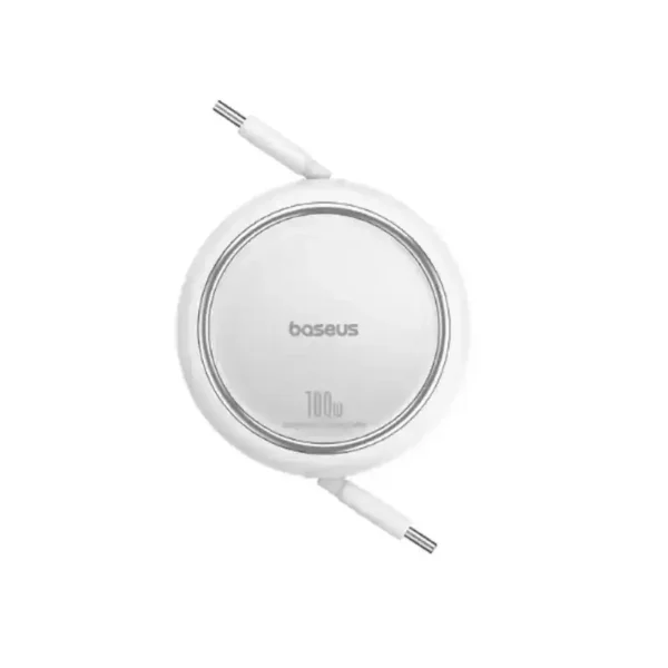 کابل فست شارژ جمع شونده Baseus Free2Draw Mini Type-C To Type-C 100W طول 100 سانتی‌متر