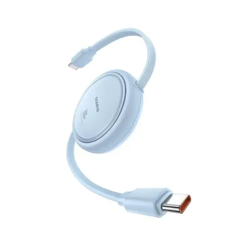 کابل فست شارژ جمع شونده Baseus Free2Draw Mini Type-C To Type-C 100W  طول 100 سانتی‌متر