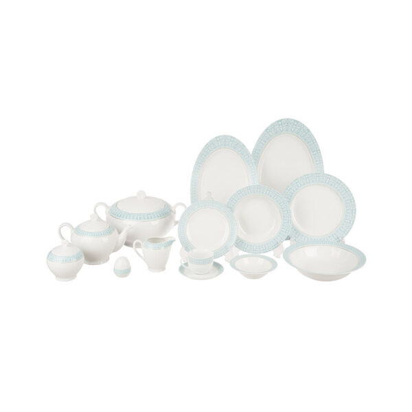 سرویس غذا خوری زرین ایتالیا اف 102 سپید صدف درجه 1