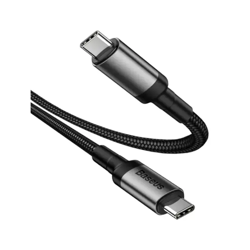 کابل شارژ Type-C to Type-C باسئوس مدل Cafule Series با طول 1 متر 60 وات
