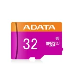 کارت حافظه ا‎ی‌دیتا مدل SDHC UHS-I +ADP V10 R80W25 با ظرفیت 32 گیگابایت به همراه آداپتور
