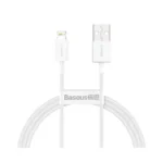 کابل شارژ USB to iP باسئوس مدل Superior Series CALYS-A با طول 1متر 2.4 آمپر
