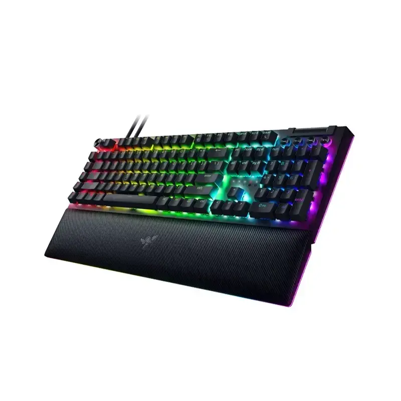 کیبورد گیمینگ ریزر مدل Blackwidow V4 pro Green Switches