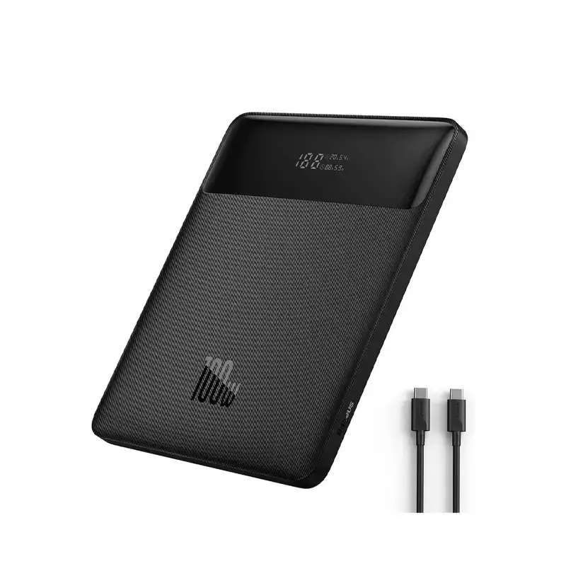 پاوربانک باسئوس مدل Baseus Blade High Power Digital Display -PPBL000201 با ظرفیت 20000 میلی‌آمپر