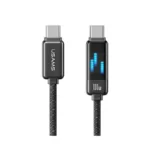 کابل شارژ USB-C to USB-C یوسمز مدل US-SJ744 با طول 1.2 متر توان 100 وات