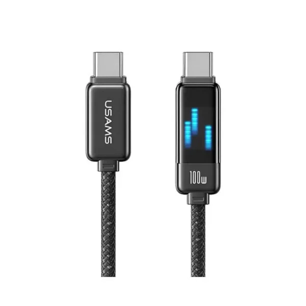 کابل شارژ USB-C to USB-C یوسمز مدل US-SJ744 با طول 1.2