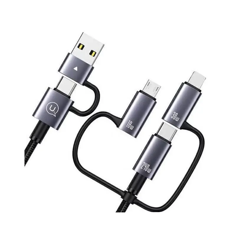 کابل شارژ 6in1 یوسمز مدل US-SJ738 با طول 2 متر توان 240 وات
