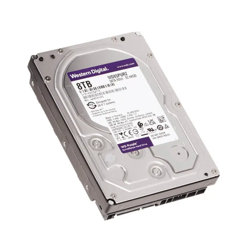 هارد اینترنال وسترن مدل WD Purple با ظرفیت 8 ترابایت