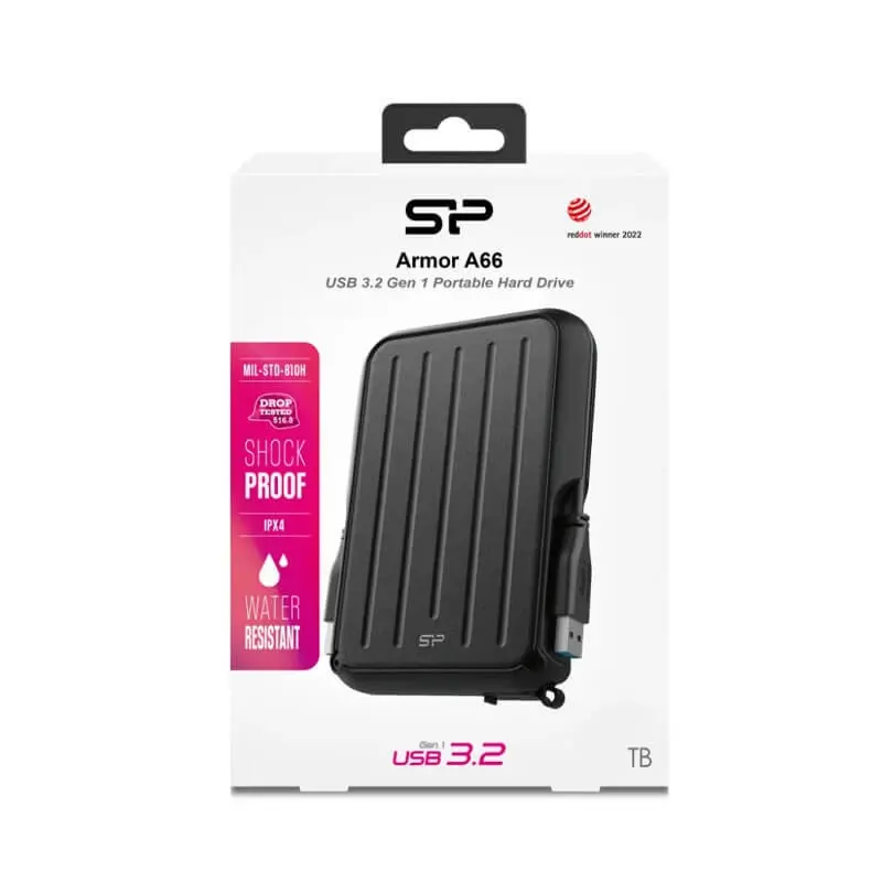 هارد اکسترنال سیلیکون پاور مدل Armor A66 ظرفیت 4 ترابایت
