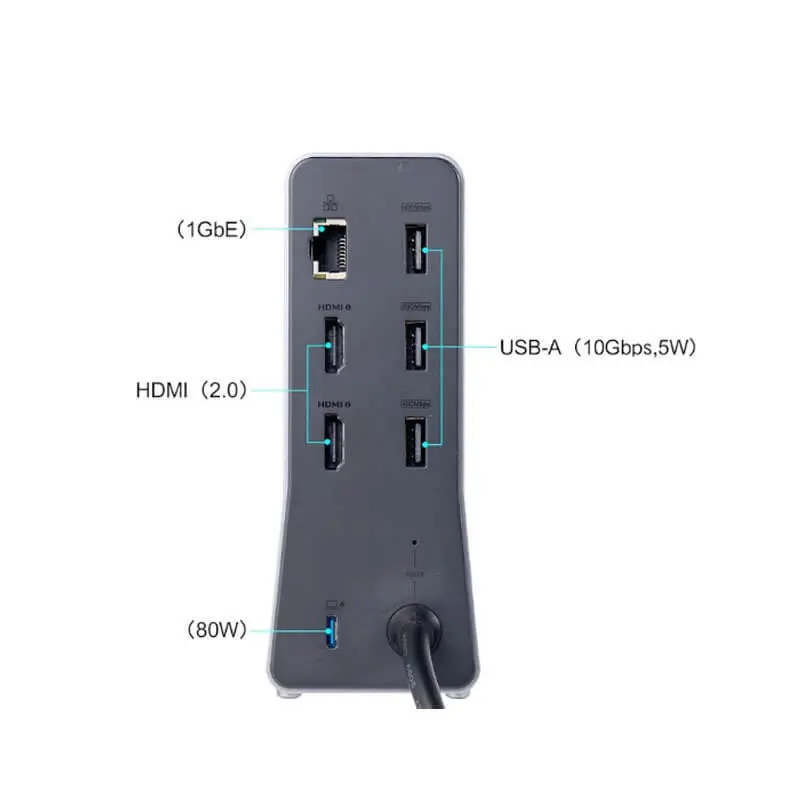 هاب شارژر 14 پورت انکر مدل Prime Docking Station-A83B6 با توان 160 وات