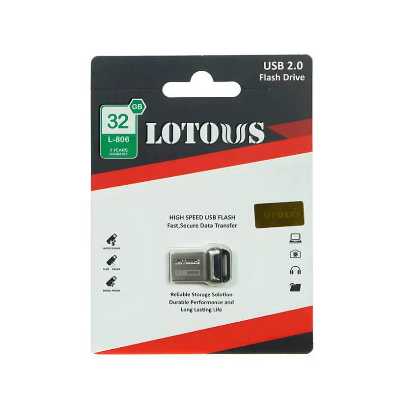 فلش مموری USB 2.0 لوتوس مدل L806 ظرفیت 32 گیگابایت