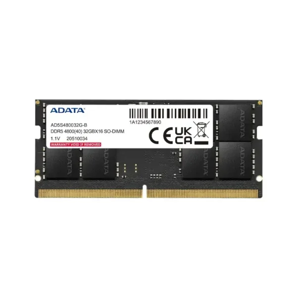 رم لپ تاپ ای دیتا مدل DDR5 4800MHz S SO-DIMM ظرفیت 16 گیگابایت