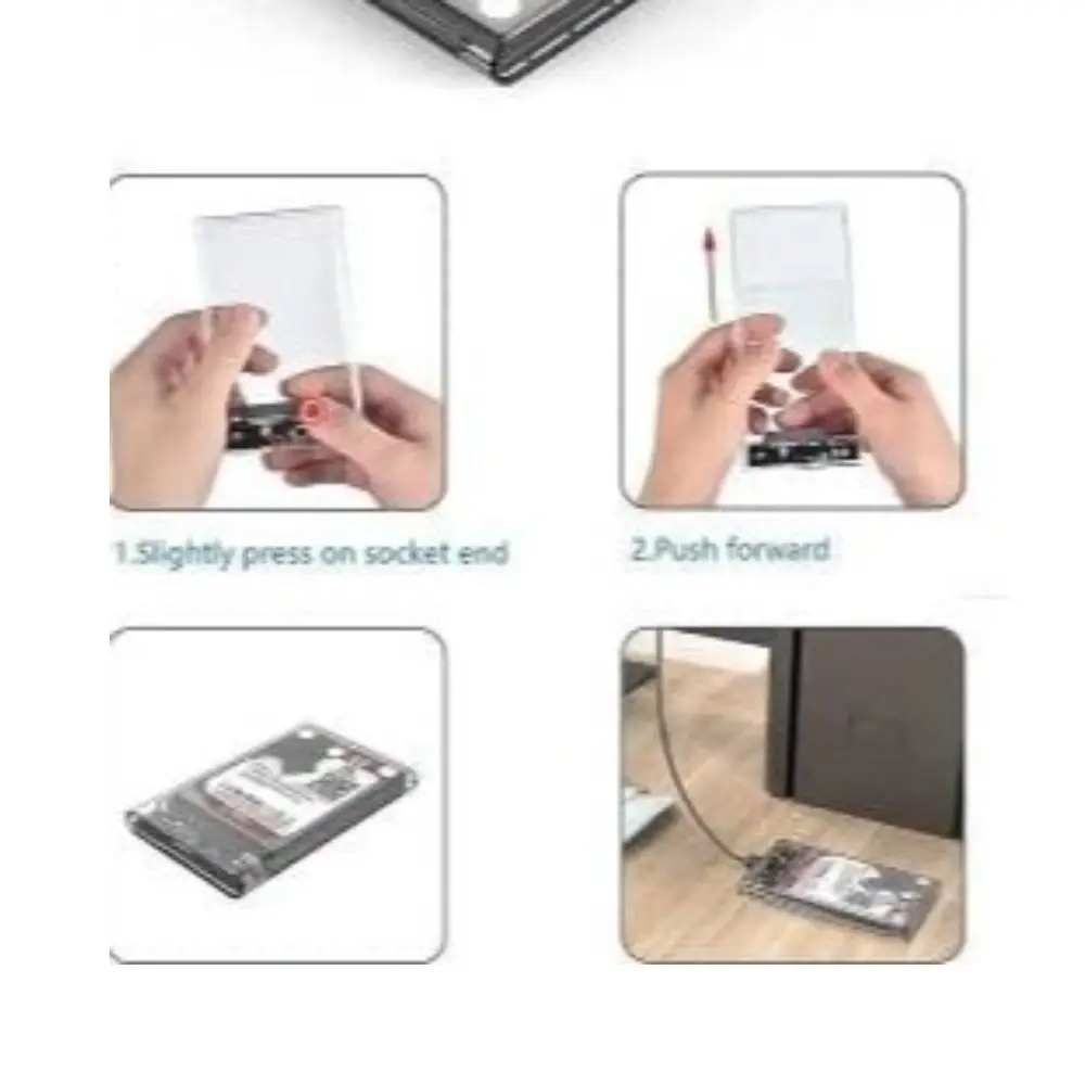 قاب هارد اکسترنال ۲.۵ اینچ Glass External Hard 2.5inch Drive Enclosure