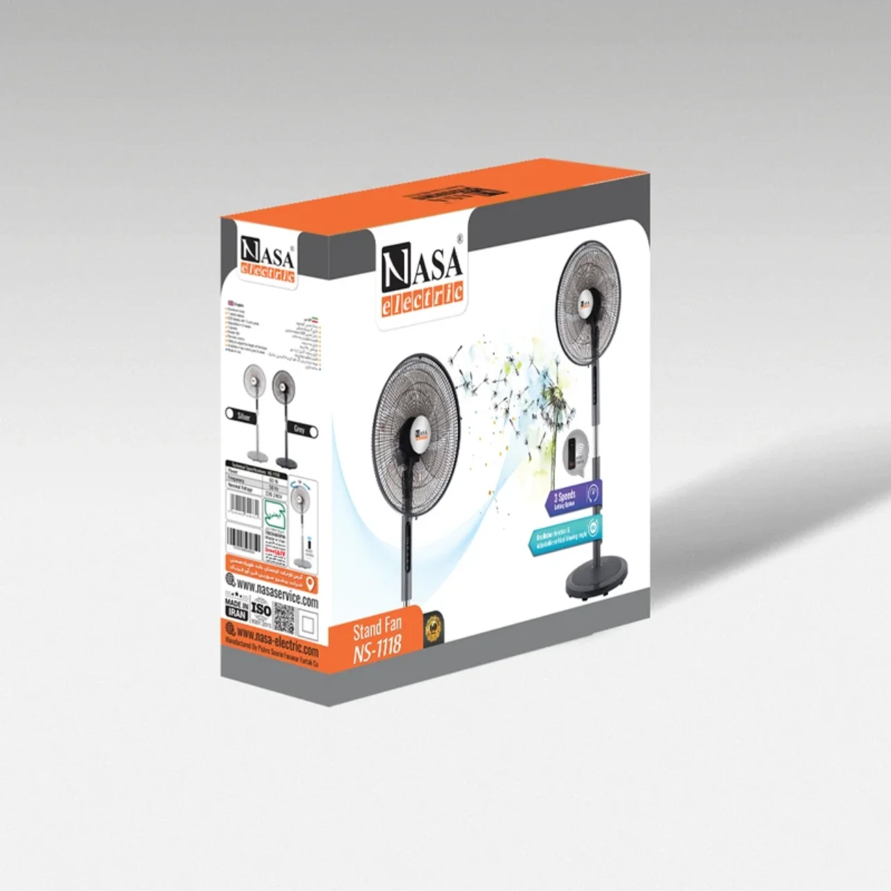 پنکه ایستاده ناسا الکتریک مدل NS-1118