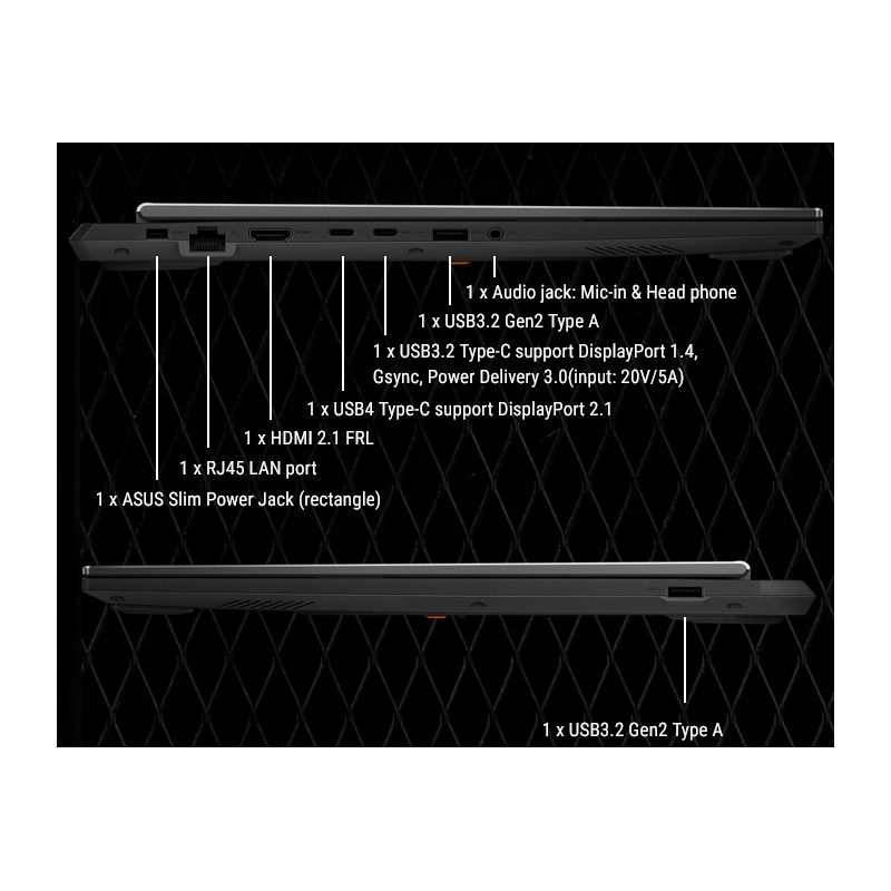 لپ تاپ 16 اینچی ایسوس مدل TUF Gaming A16 FA608WV-QT040-R9 AI HX370-16GB