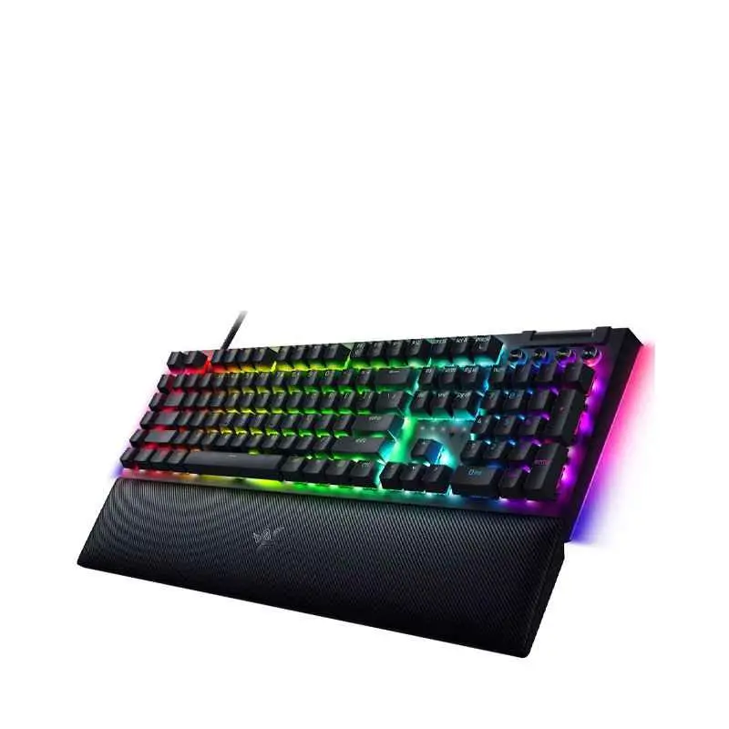 کیبورد گیمینگ ریزر مدل Blackwidow V4 Green Switches
