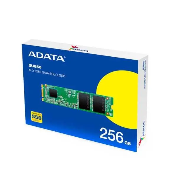 هارد اینترنال ای دیتا مدل SSD Sata M2 2280 SU650 ظرفیت 256 گیگابایت