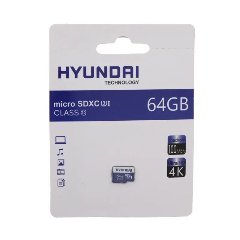 کارت حافظه هیوندای مدل V30 AI کلاس 10 سرعت 100 مگابایت با ظرفیت 64 گیگابایت