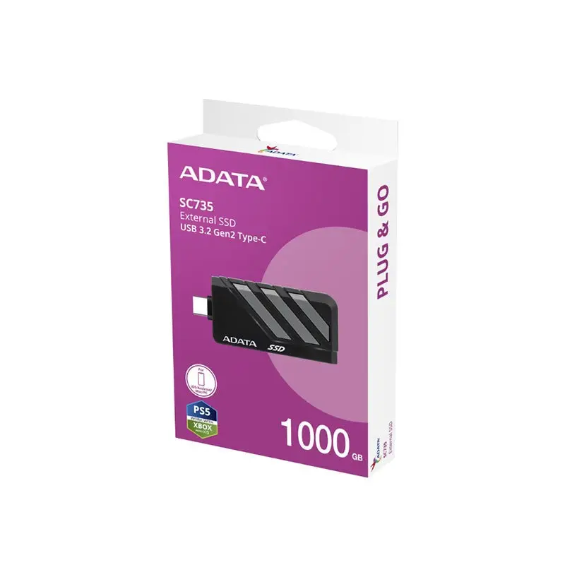 هارد اکسترنال ای دیتا مدل SC735 با ظرفیت 1000 گیگابایت  رابط Type-C