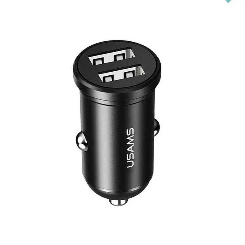 شارژر فندکی یوسمز مدل CC114 C20 2.4A Dual USB Mini Car Charger