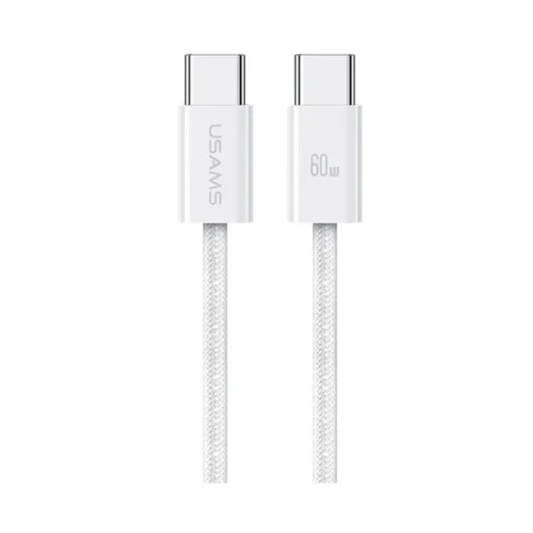 کابل شارژ USB-C to USB-C یوسمز مدل US-SJ656 با طول 1.2 متر توان 60 وات